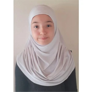 ALLURİNG Çocuk Pratik Eşarp Başörtüsü-Beyaz