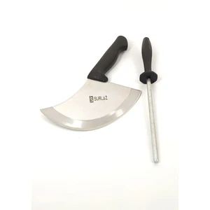 Pizza Pide Kesici Hilal Ağız Kaymaz Özel Sap ile Çelik Döküm Masat