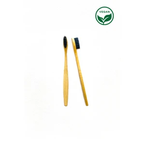 2'li Vegan Bambu Diş Fırçası %100 Bio Çözünür Naturel Sap