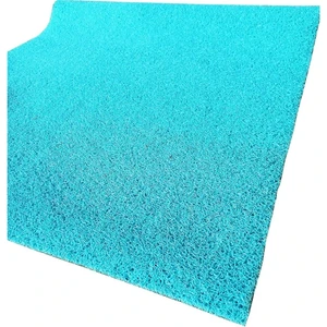 ABK PLASTİK Abk Kıvırcık Turkuaz Paspas 120  cm Kaymaz Yolluk Kaydırmaz Halı