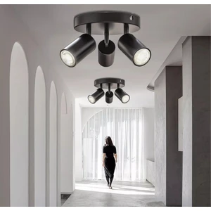 Demet Habek My Lights Mylights  Modern Üçlü Metal LED Spot Günışığı Ampullü Hareketli Avize