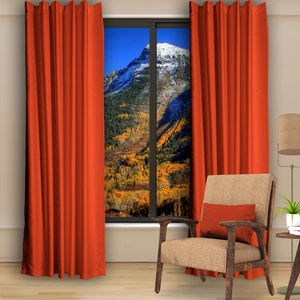 Blackout (Karartma) Fon Perde-Güneşlik Pilesiz Extraforlu Düz Dikim Kiremit