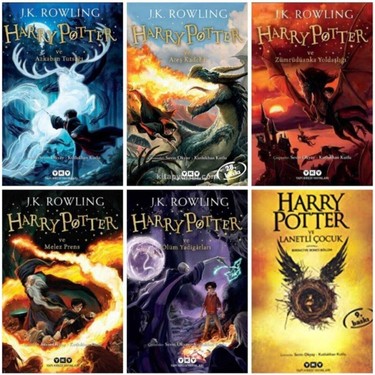 Harry Potter 3 - 4 - 5 - 6 - 7 - 8 Harry Potter Set Kitabı