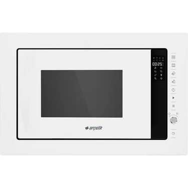 Arçelik MA 2521 B Fibona Serisi Ankastre Mikrodalga 25 lt Kapasite 1000 W Güç ve Izgara