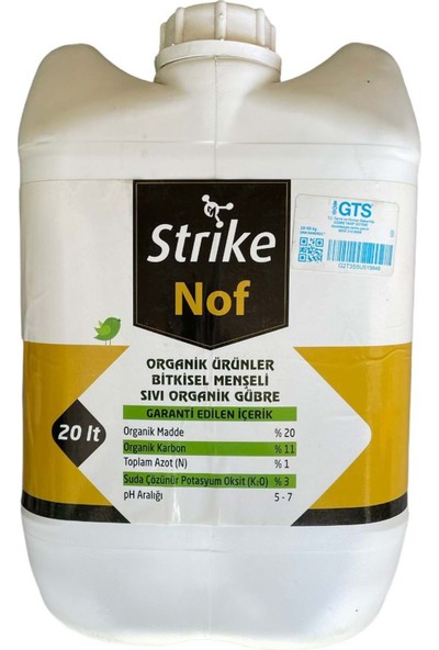 Strike Humik Asit Organik Madde % 20 (20 Lt)