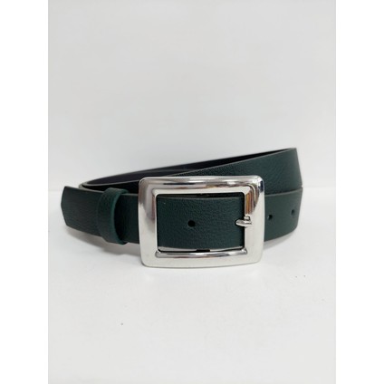 Kadın Siyah Gümüş Tokalı Kemer 0302