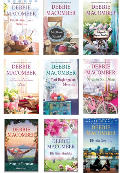 Küçük Mucizeler Dükkanı - Yeni Başlangıçlar Mevsimi - Sevginin Son Dileği - Mutlu Yarınlar - 9 Kitap - Debbie Macomber