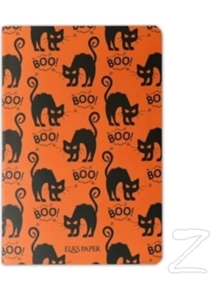 Helloween Kedi Notebook Defter