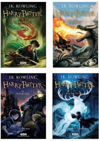 Harry Potter 1-2-3-4 Set Ilk 4 Kitap Harry Potter Set