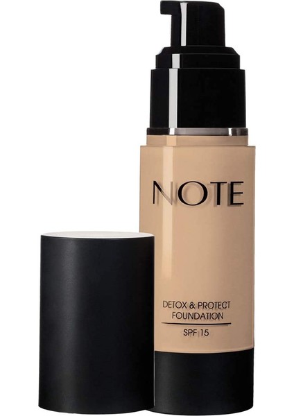 Cosmetics Note Detox & Protect Fondöten Canlandırıcı Etki (01 Beige)