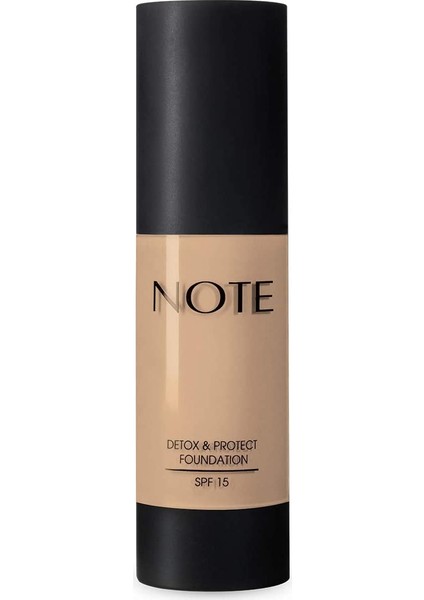 Cosmetics Note Detox & Protect Fondöten Canlandırıcı Etki (01 Beige)