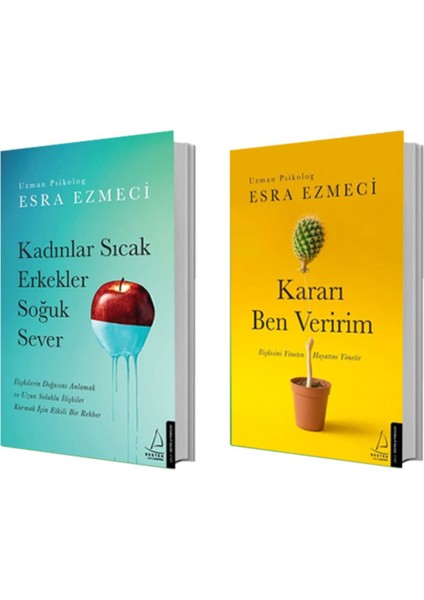 Kadınlar Sıcak Erkekler Soğuk Sever - Kararı Ben Veririm - 2 Kitap - Esra Ezmeci
