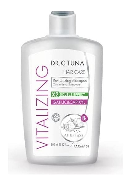 Dr C Tuna Vitalizing Sarımsaklı Şampuan (500 Ml)