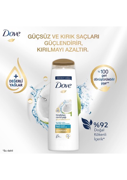 Saç Bakım Şampuanı Hindistan Cevizi Yağı Bakım 400 ml