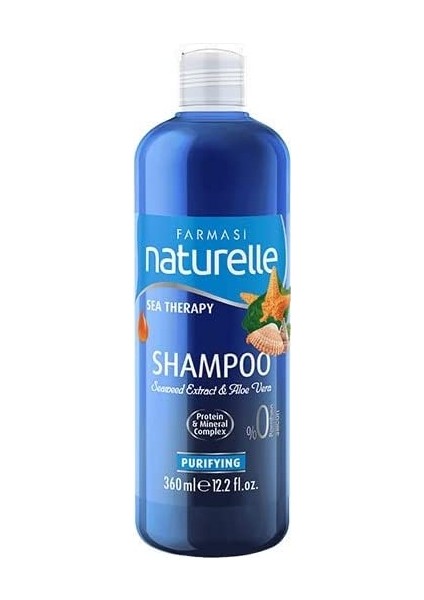 Naturelle Sea Therapy Yosun & Aloe Vera Arındırıcı Şampuan 360 ml