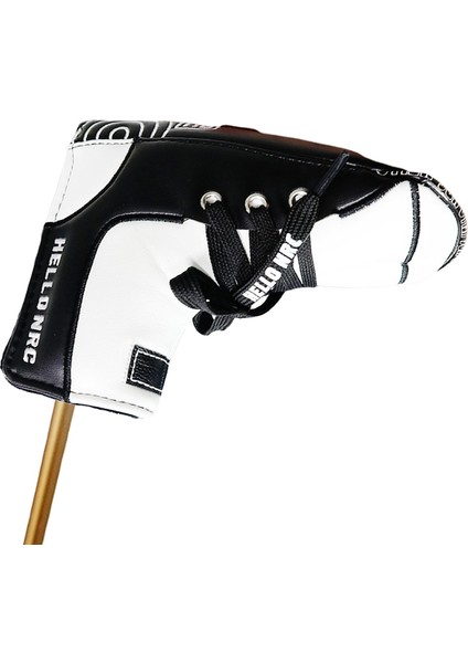 Golf Atıcı Kafa Kapak Ayakkabı Şekli Guard Sleeve Guard Club Aksesuarları Siyah (Yurt Dışından) indirimleri