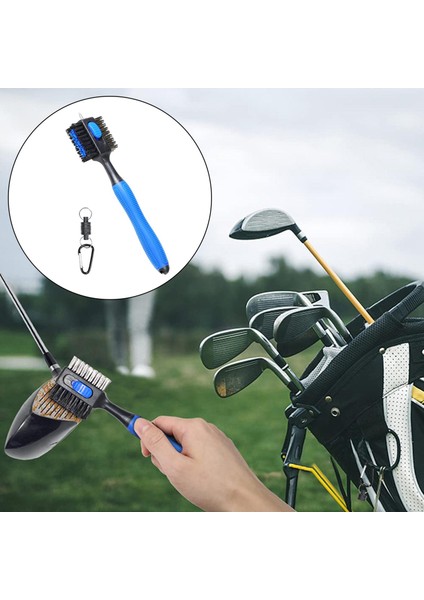 Taşınabilir Golf Kulübü Fırça Kutup Putter Ev Dış Mekan Egzersiz Erkek ve Kadınlar Mavi (Yurt Dışından)