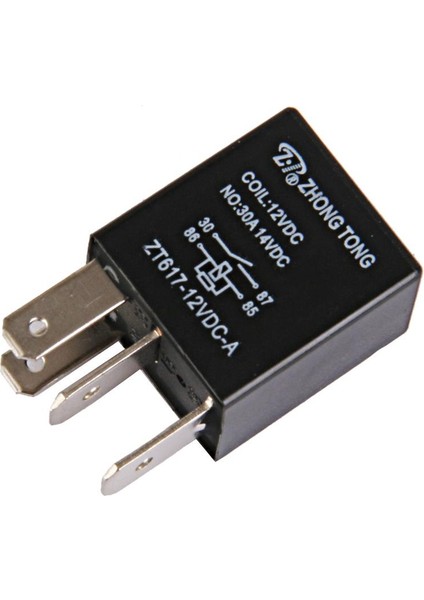 Dc Siyah Araç Araç Kamyon Motoru 12V 12 30A Rölesi 4pin 4p (Yurt Dışından)