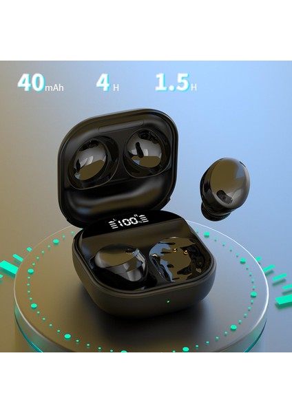 Bluetooth 5.1 Mikrofonlu Kulakiçi Hifi Stereo Kulaklık Gamer Dokunmatik Kontrol Siyah (Yurt Dışından)