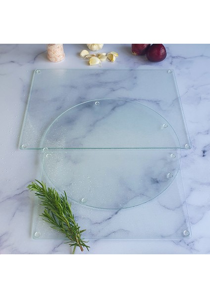 Cam Kesme Tahtası | Cam Kesme Tablası | 3'lü Takım | BUZLU fırsatları