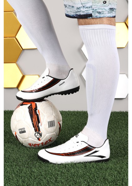 Simena Beyaz Erkek Halı Saha Futbol Ayakkabısı modelleri