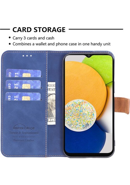 Bf Deri Kılıf Serisi7 Samsung Galaxy A52 4GA52 5GA52S 5g, Stil 11 Stand Cüzdan Tam Antifall Folio Flip Pu Deri Kılıf Yumuşak Tpu Iç Kasa (Yurt Dışından)