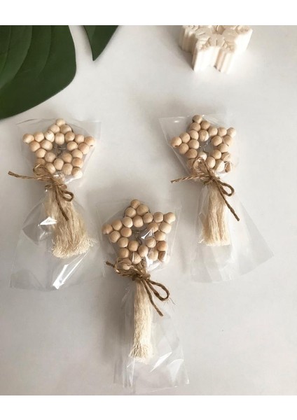 Yıldız Boncuk Anahtarlık 20 Adet Tek Tek Paketli