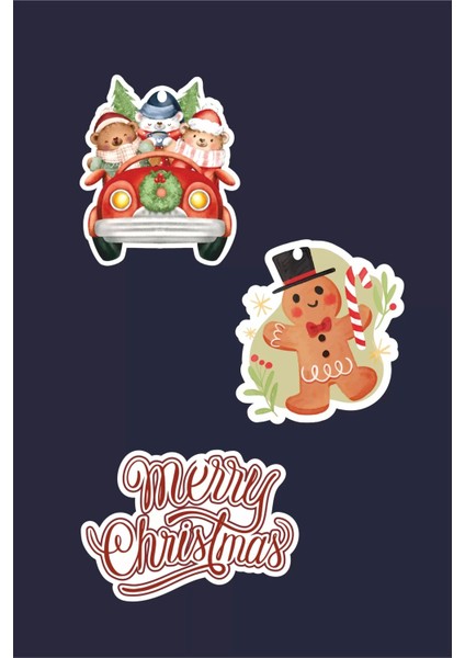 Yılbaşı Christmas Ağaç Dekoru 20'li Çift Yön *kalın Kağıt fırsatları