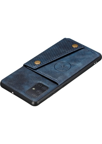 Samsung Galaxy A52 4g 5g A52S 5g Için Kickstand ve Card Tutucu [yerleşik Araç Manyetik Sayfası] ile Pu Deri Kaplamalı Tpu Kabuk Kılıfı (Yurt Dışından) modelleri