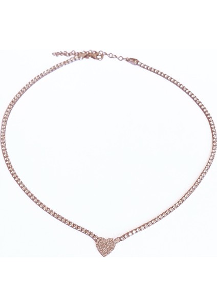 2 mm Suyolu Zincirli Kalp Gümüş Kolye