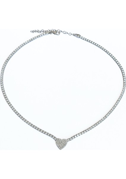 2 mm Suyolu Zincirli Kalp Gümüş Kolye fırsatları