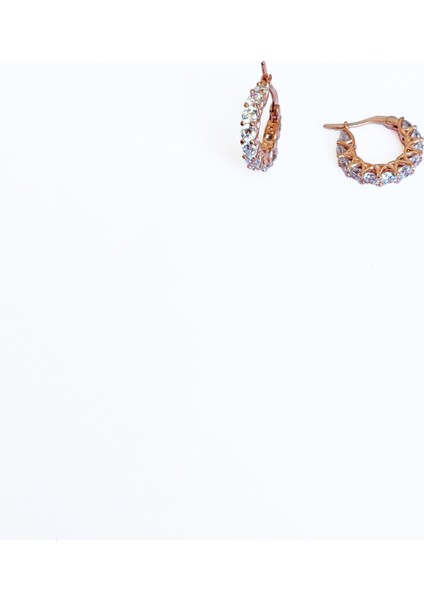 Büyük Beyaz Taşlı Halka Gümüş Küpe fiyatları