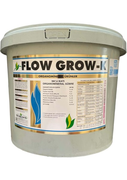 Klımaks Flow Grow-K Amino Asit Kova Toz (10 Kg) Organik Madde Oranı % 30