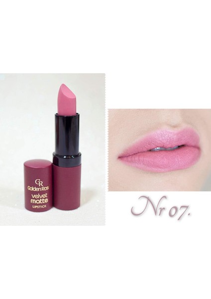 Golden Rose Velvet Matte Lipstick No:07