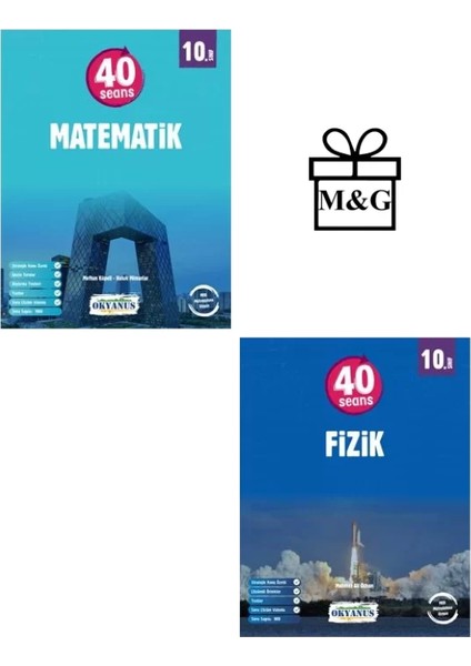 Okyanus Yayınları 10. Sınıf 40 Seans Matematik ve Fizik Soru Bankası