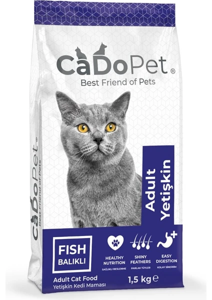 Cado Pet  Kedi Maması Balıklı 1,5kg