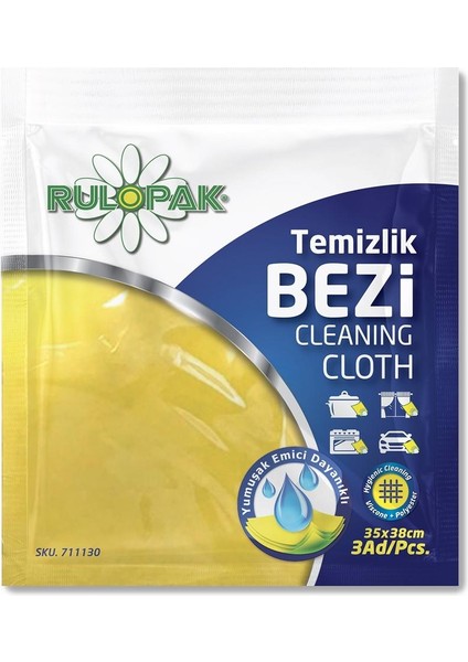 3'lü Temizlik Bezi