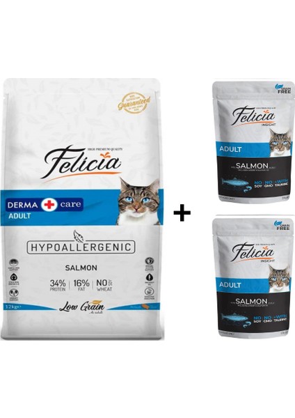 Somonlu Yetişkin Kedi Maması 2 kg + 2 Adet Yaş Mama