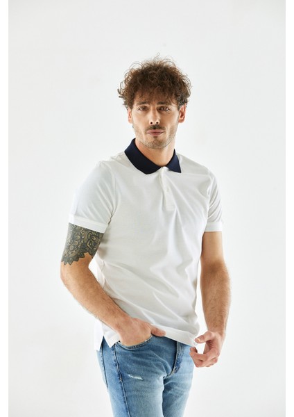 Erkek Beyaz Tişört ( Model Kodu : J222131100 ) modelleri