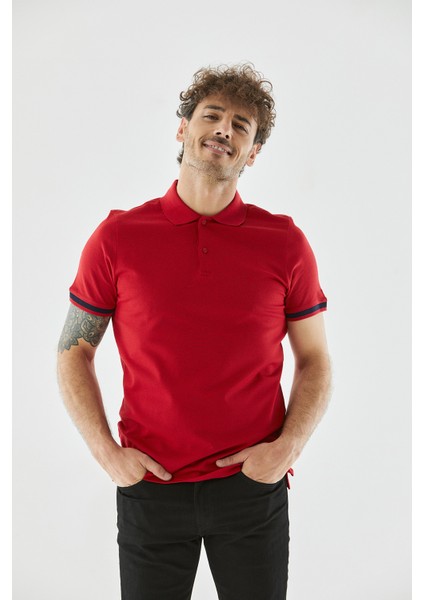 Erkek Kırmızı Tişört ( Model Kodu : J222131600 )