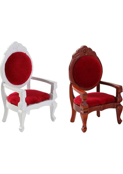 3x1/12 Dollhouse Ahşap Minyatür Retro Gravür Sandalye Mobilyaları Kahverengi 3 Adet (Yurt Dışından) modelleri