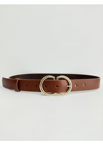 Gold Tokalı Kadın Siyah Kemer KMRX1010