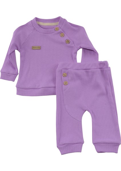 Unisex Pamuklu Ikili Bebek Takımı