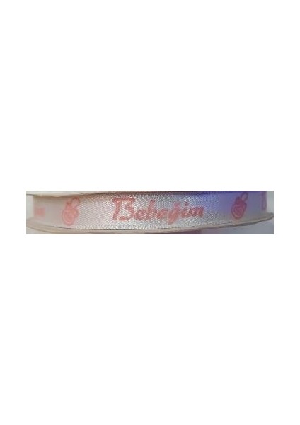 Kurdele Saten Bebeğim Beyaz-Pembe
