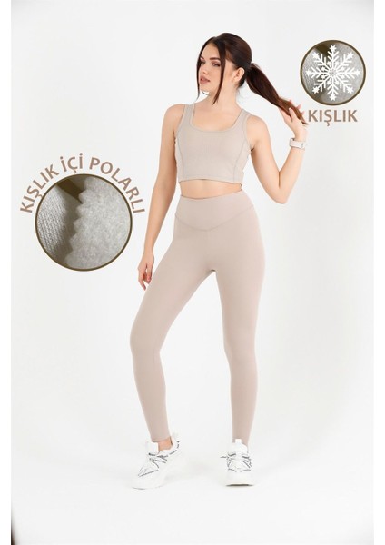 Kadın Taş Içi Polarlı Kışlık Yüksek Bel Tam Boy Tayt Dalgıç Kumaş 1024 modelleri