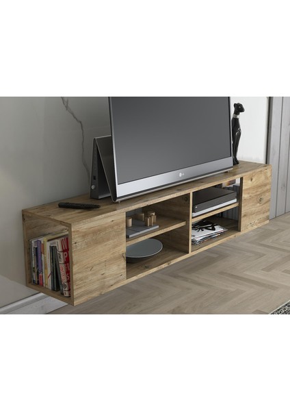 Wood'n Love Echo 150 cm Duvara Asma Tv Ünitesi - Atlantik Çam