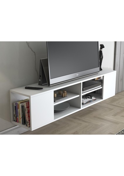 Echo 150 cm Duvara Asma Tv Ünitesi - Beyaz