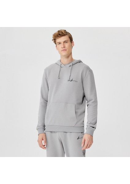 Nautıca Erkek Gri Standart Fıt Kapüşonlu Sweatshirt KE27603T.0HF