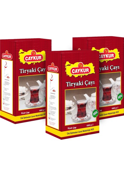 Tiryaki 1000 gr Dökme Çay 3 Adet