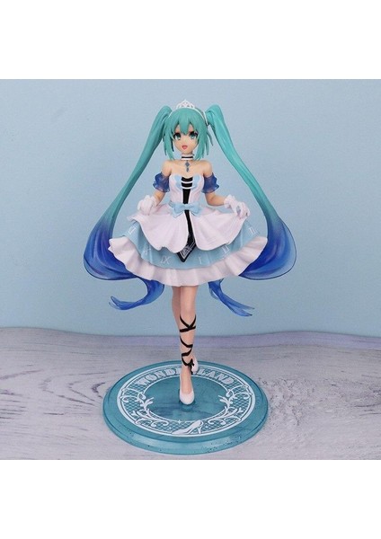 2022 Yeni Anime Anime Virtual Sanal Şarkıcı Manga Figürler Külkedisi Cinderella Pvc Pvc Action Figure Kawaii Modeli Yeni Yıl Hediye